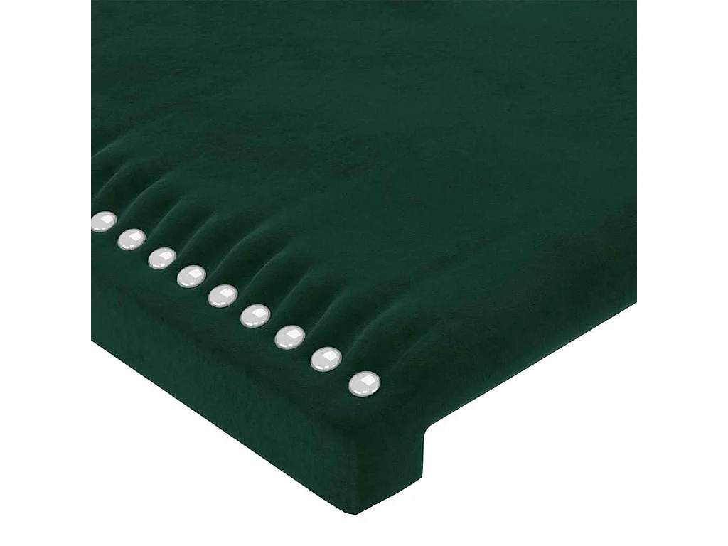 Tête de lit avec oreilles Vert foncé 103x16x78/88 cm Velours