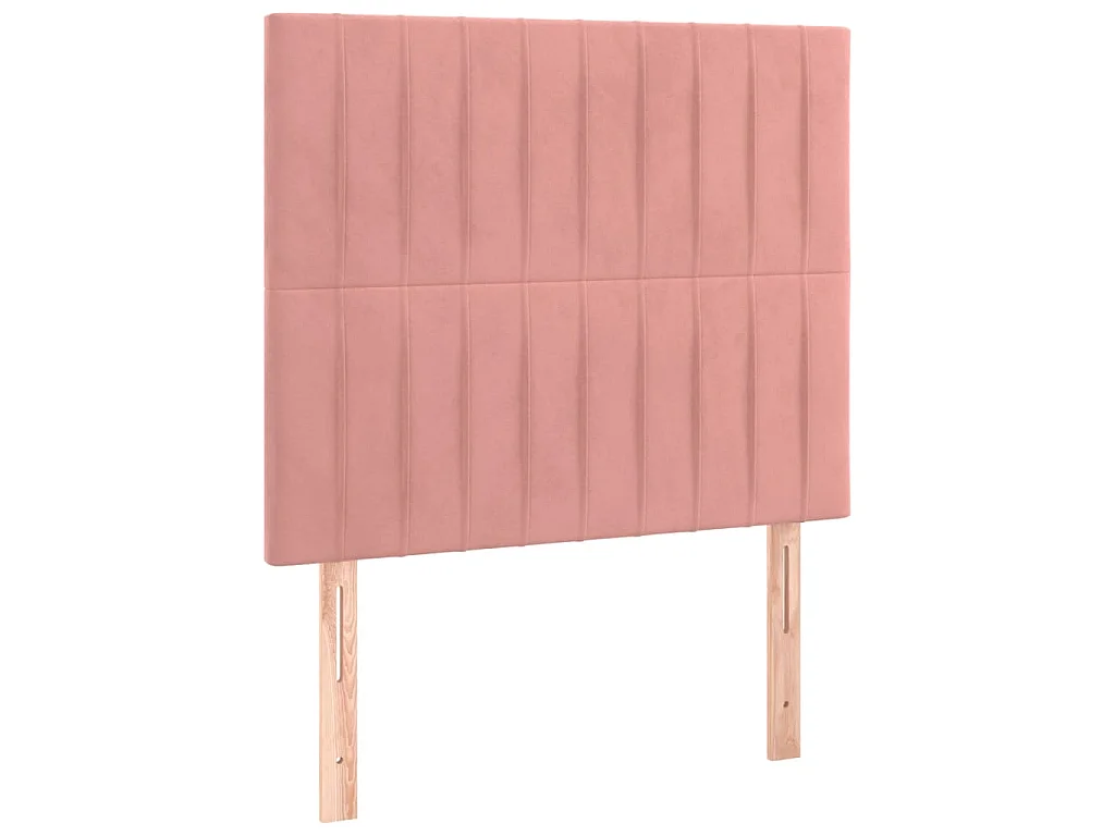 Tête de lit à LED Rose 80x5x118/128 cm Velours