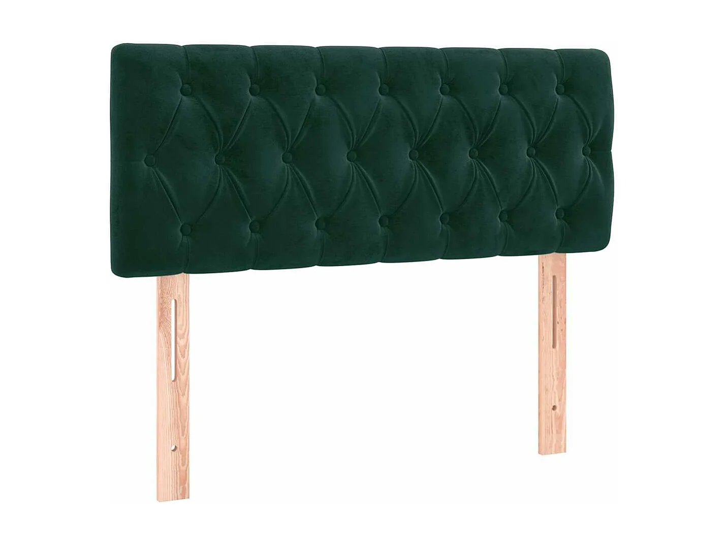 Tête de lit Vert foncé 100x7x78/88 cm Velours