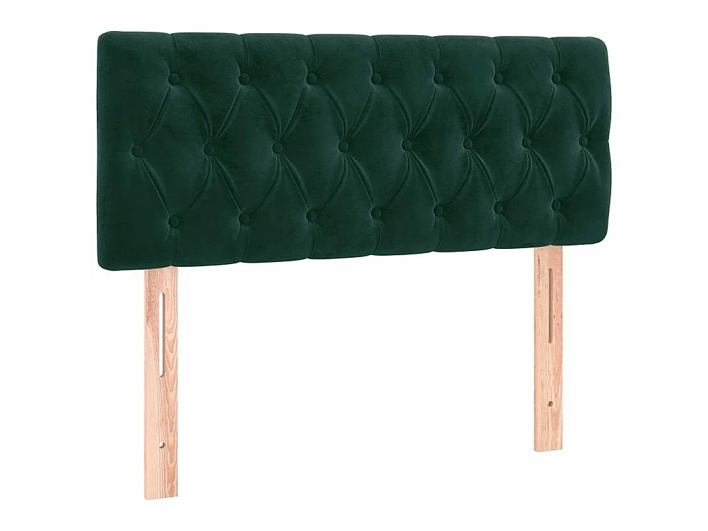 Tête de lit Vert foncé 100x7x78/88 cm Velours