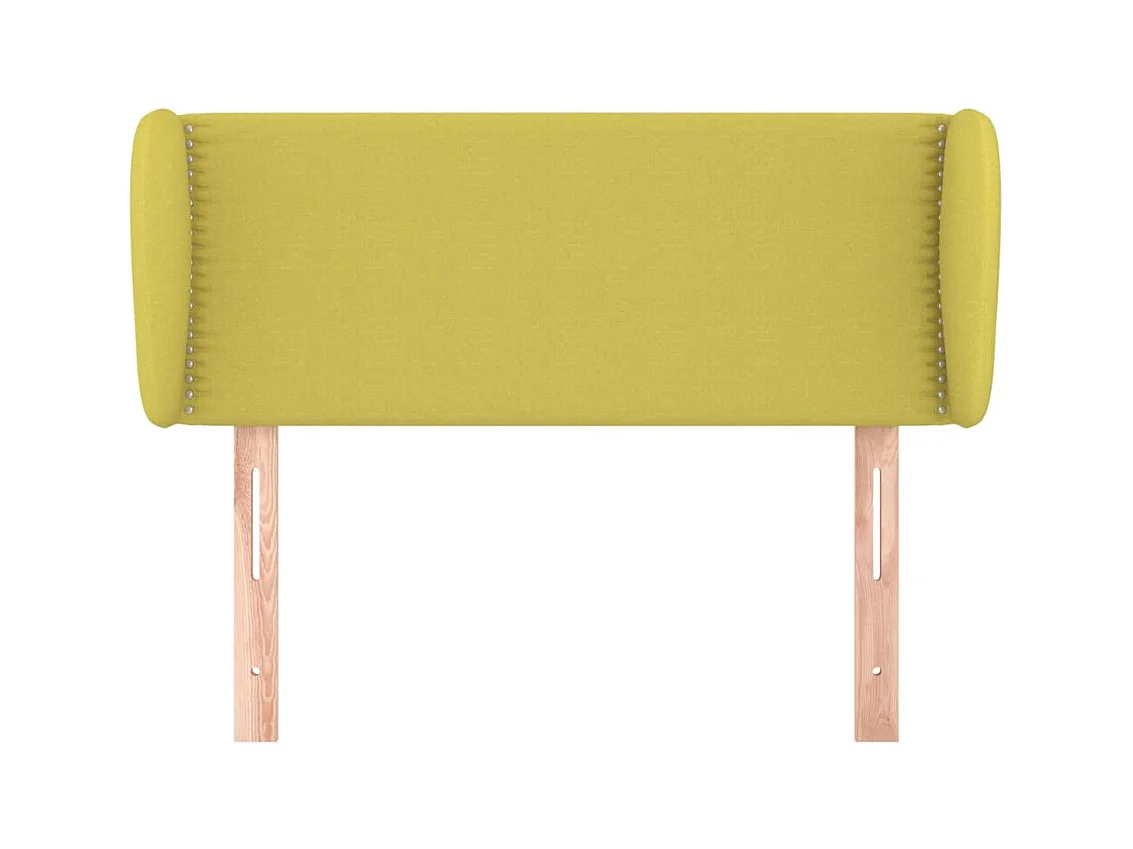 Kopfteil mit Ohren Grün 93x23x78/88 cm Stoff
