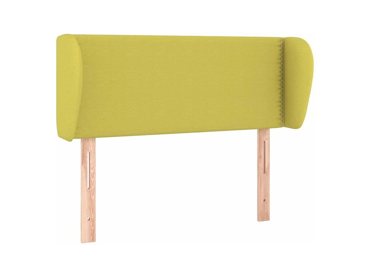 Kopfteil mit Ohren Grün 93x23x78/88 cm Stoff
