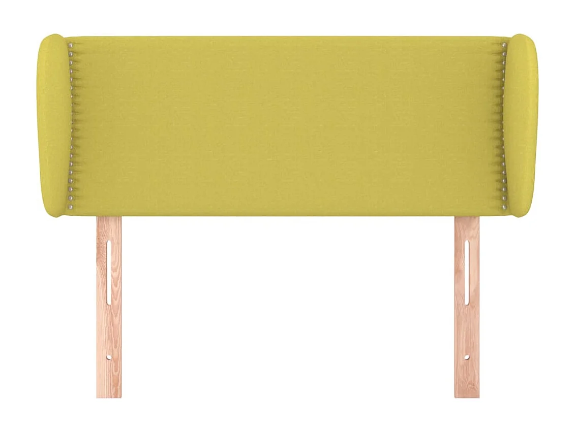 Cabeceira de cama c/ abas tecido 93x23x78/88 cm verde