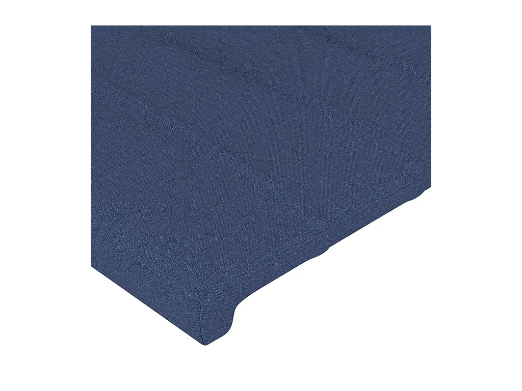 Têtes de lit 2 pcs Bleu 100x5x78/88 cm Tissu