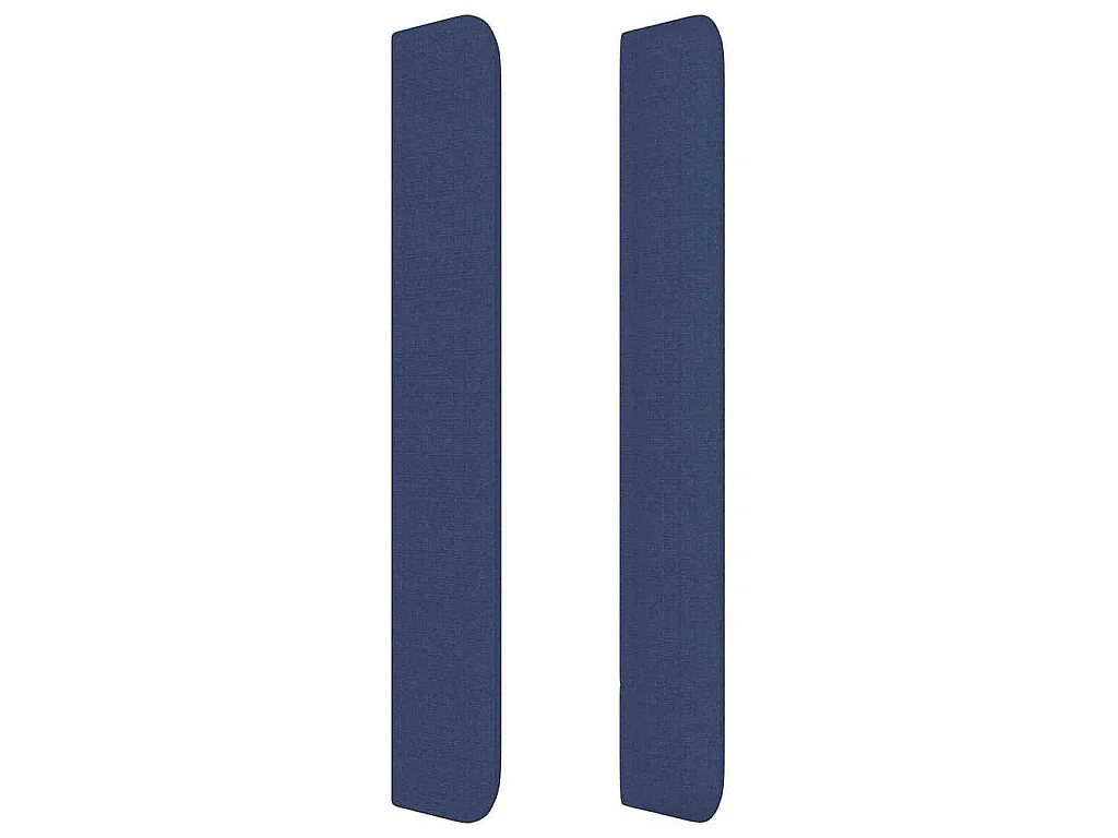 Hoofdbord met randen 93x16x118/128 cm stof blauw