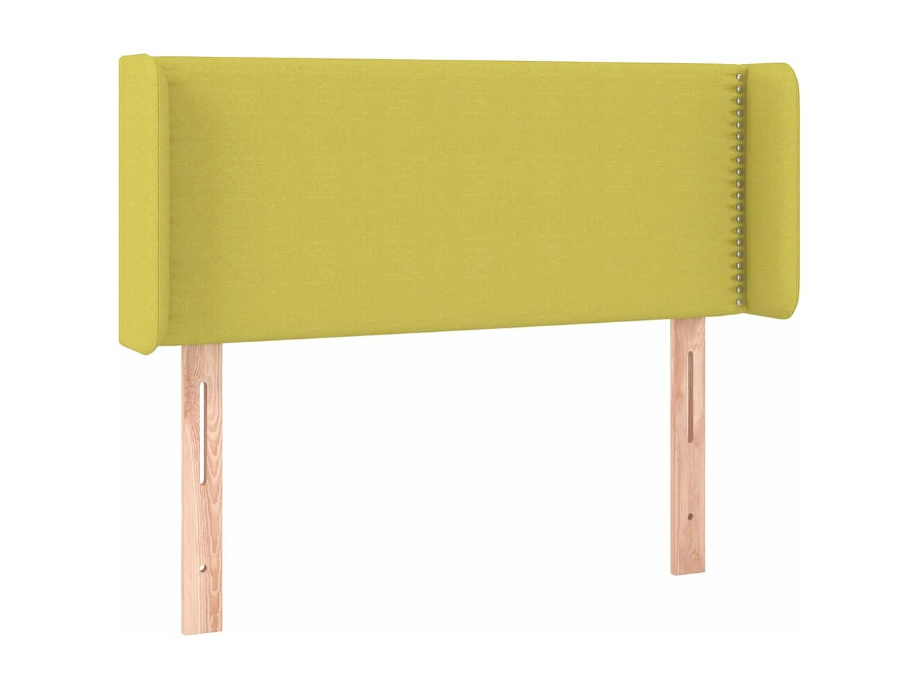 Cabeceira de cama c/ abas tecido 103x16x78/88 cm verde