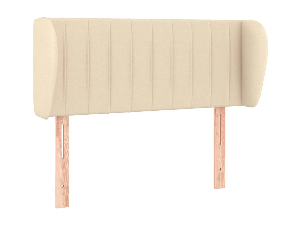 Testiera ad Orecchio Crema 103x23x78/88 cm in Tessuto