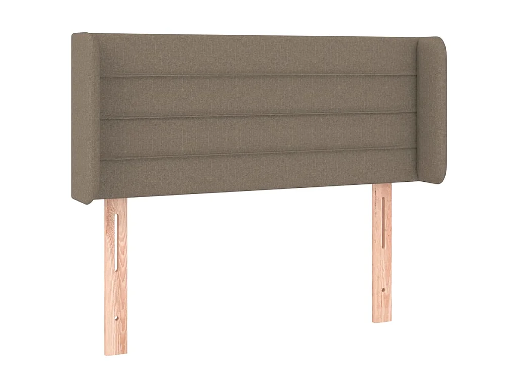 Kopfteil mit Ohren Taupe 103x16x78/88 cm Stoff