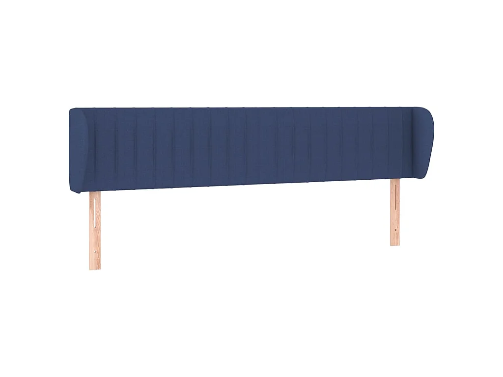 Testiera ad Orecchio Blu 203x23x78/88cm in Tessuto
