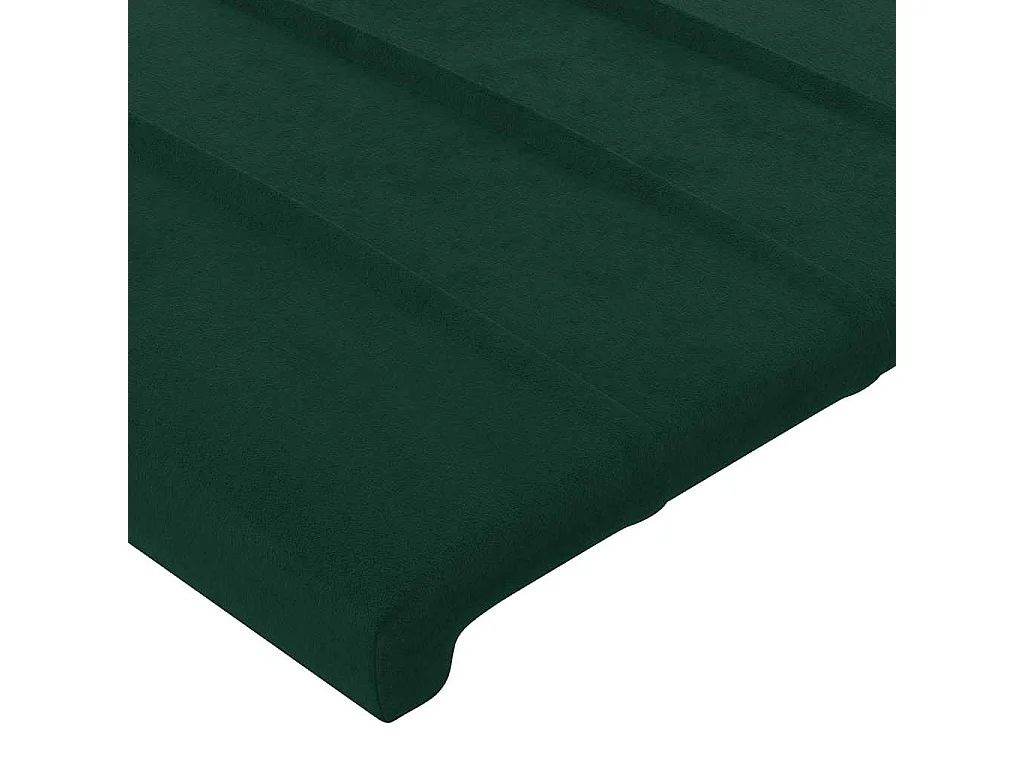 Hoofdbord met randen 83x16x78/88 cm fluweel donkergroen