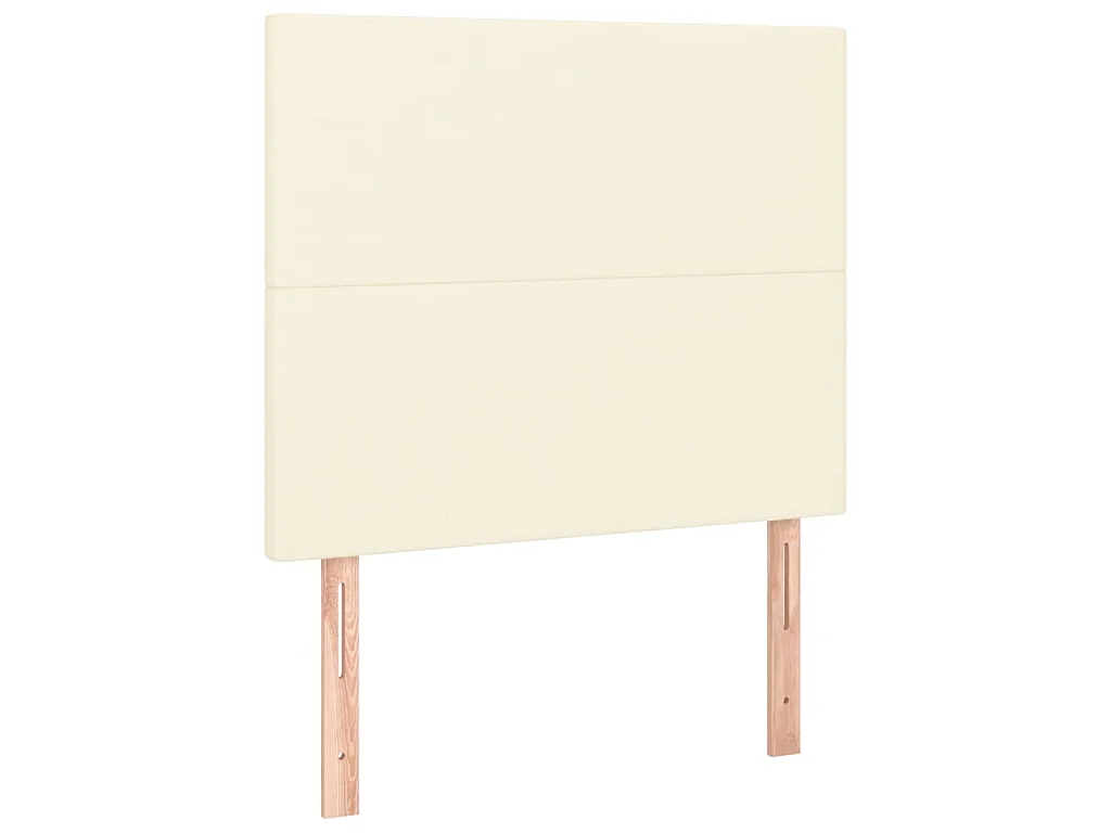 Tête de lit Crème 90x5x118/128 cm Similicuir