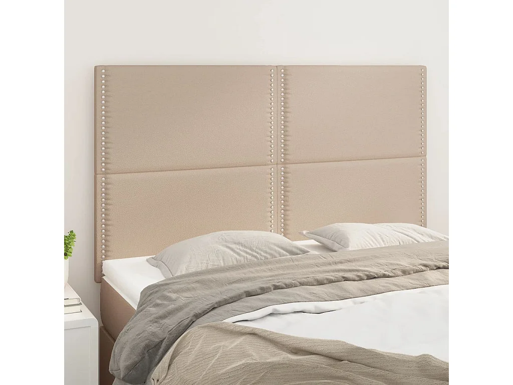 Tête de lit Cappuccino 144 x 5 x 118/128 cm Similicuir