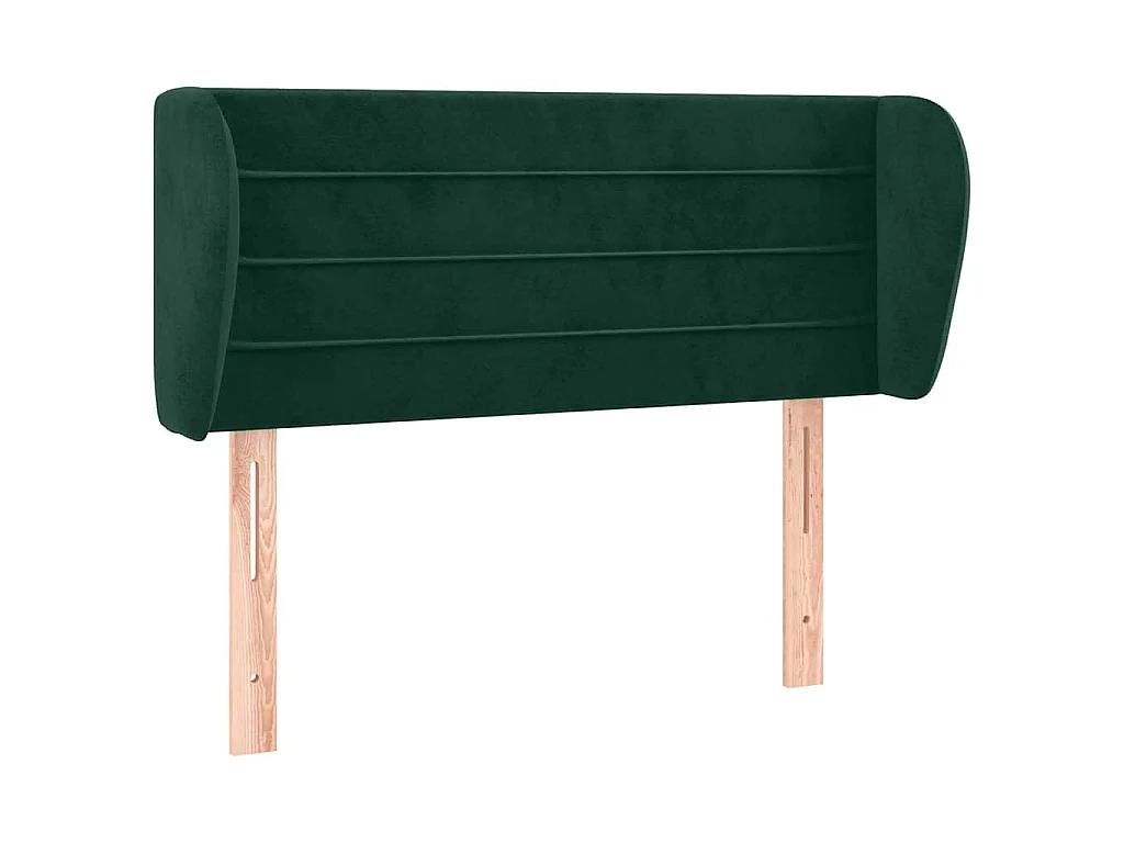 Testiera ad Orecchio Verde Scuro 93x23x78/88 cm in Velluto
