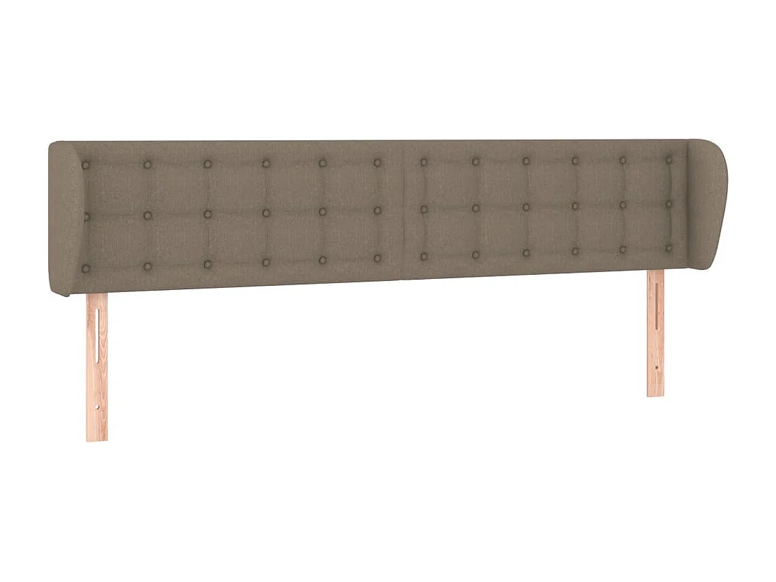 Tête de lit avec oreilles Taupe 163x23x78/88 cm Tissu