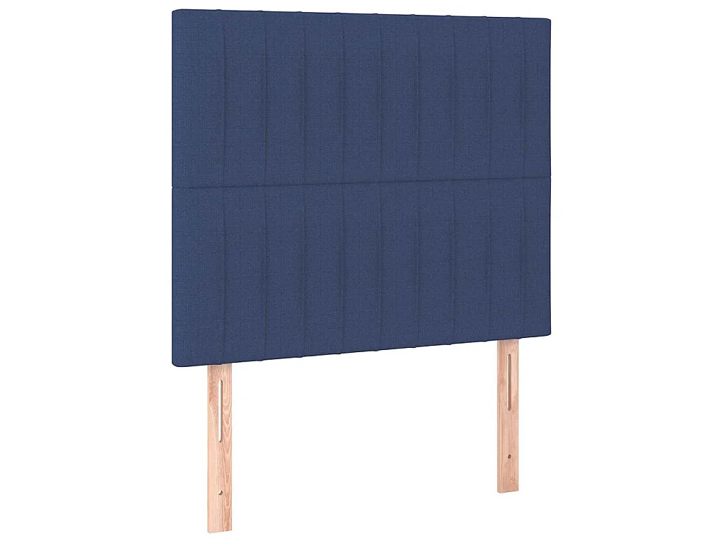 Tête de lit à LED Bleu 90x5x118/128 cm Tissu