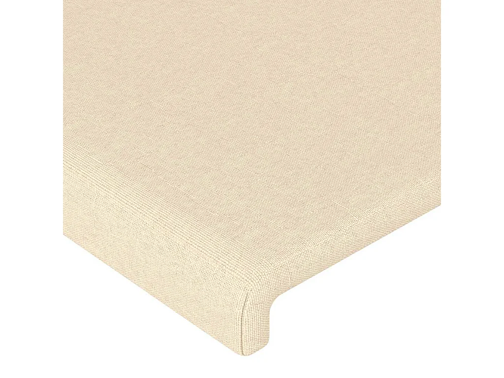 Tête de lit à LED Crème 183x16x78/88 cm Tissu