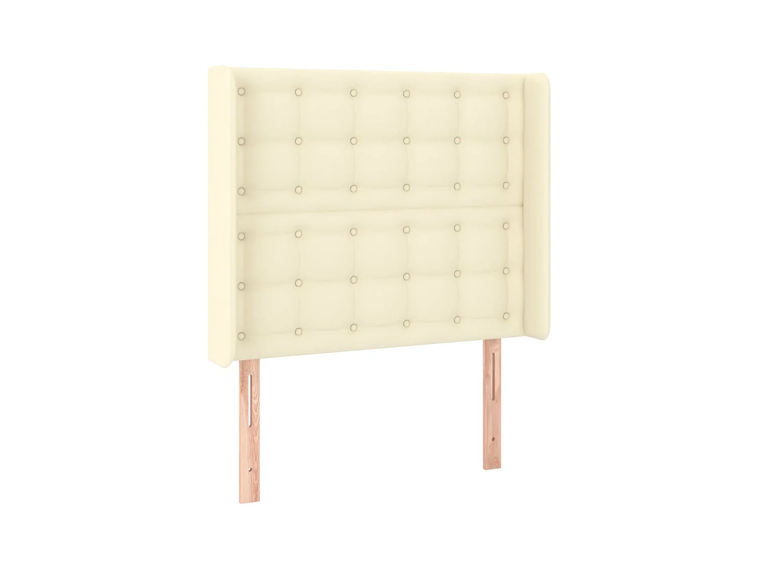 Tête de lit avec oreilles Crème 83x16x118/128 cm Similicuir