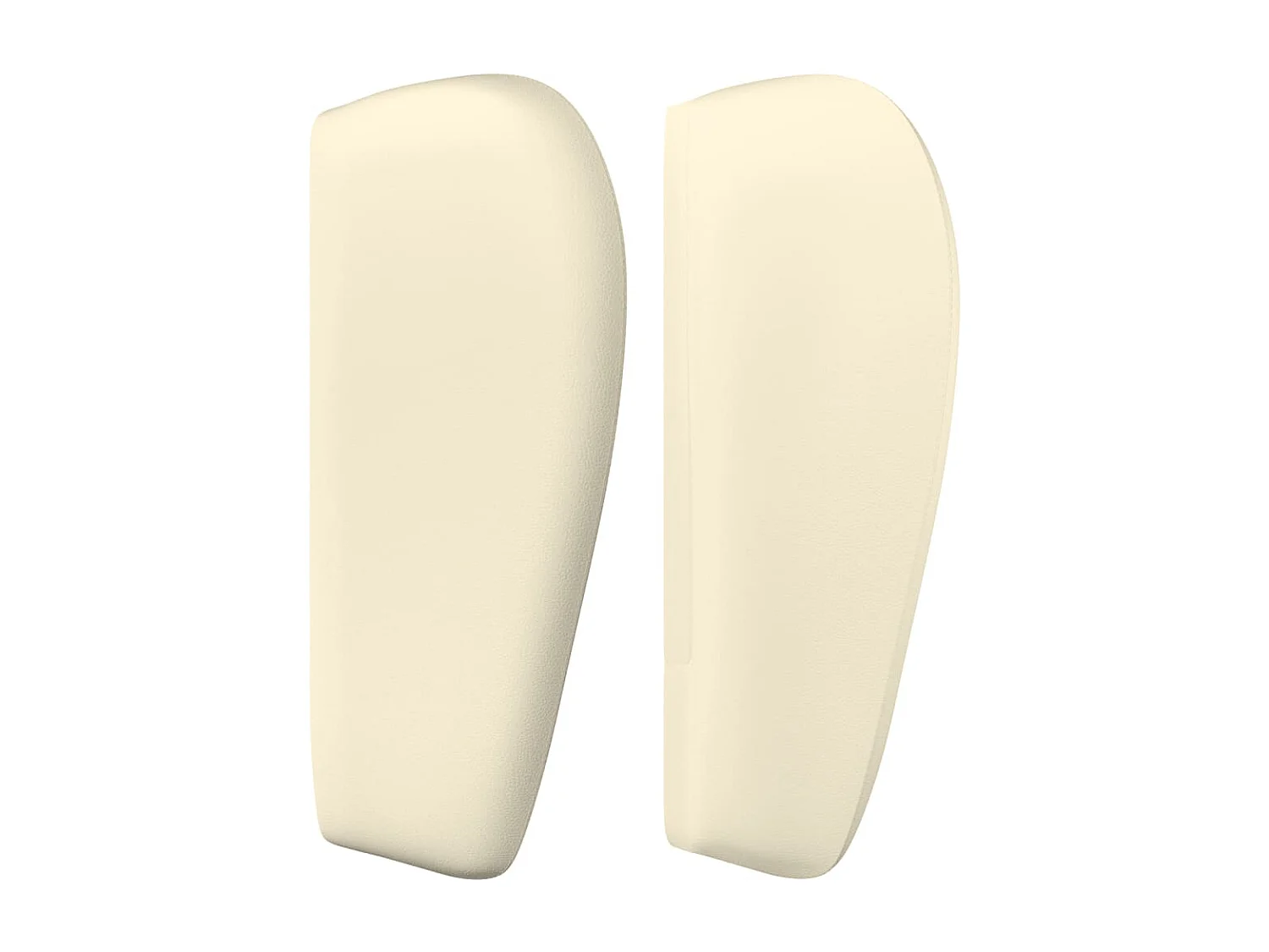 Kopfteil mit Ohren Creme 93x23x78/88 cm Kunstleder