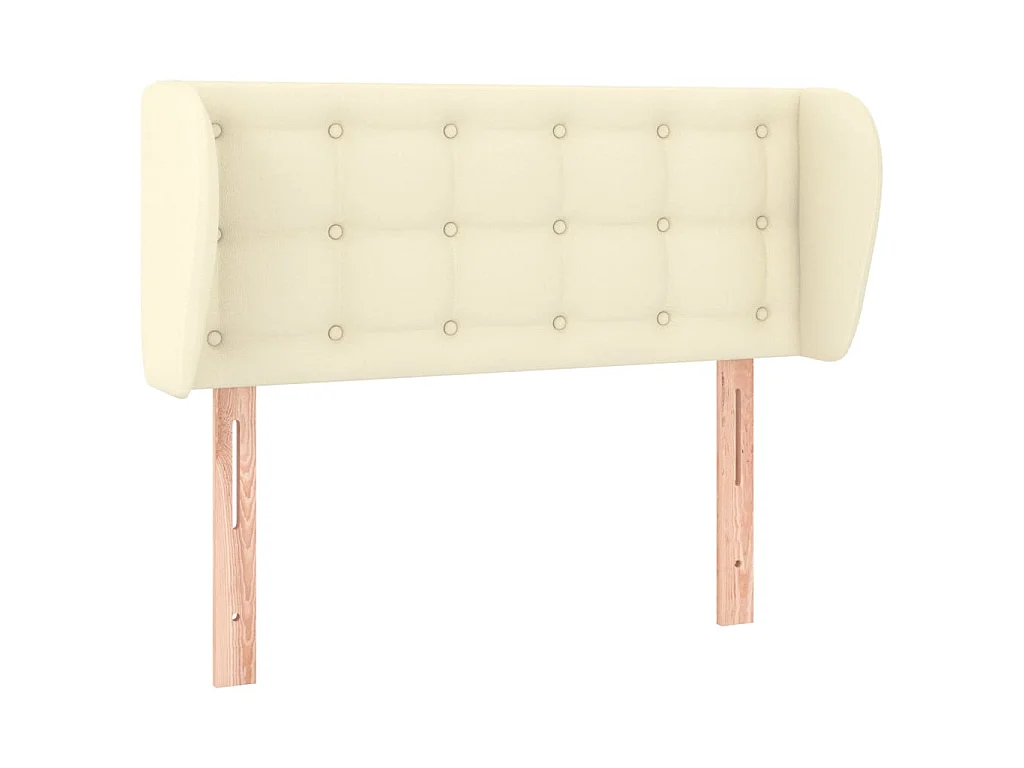Testiera ad Orecchio Crema 93x23x78/88 cm in Similpelle
