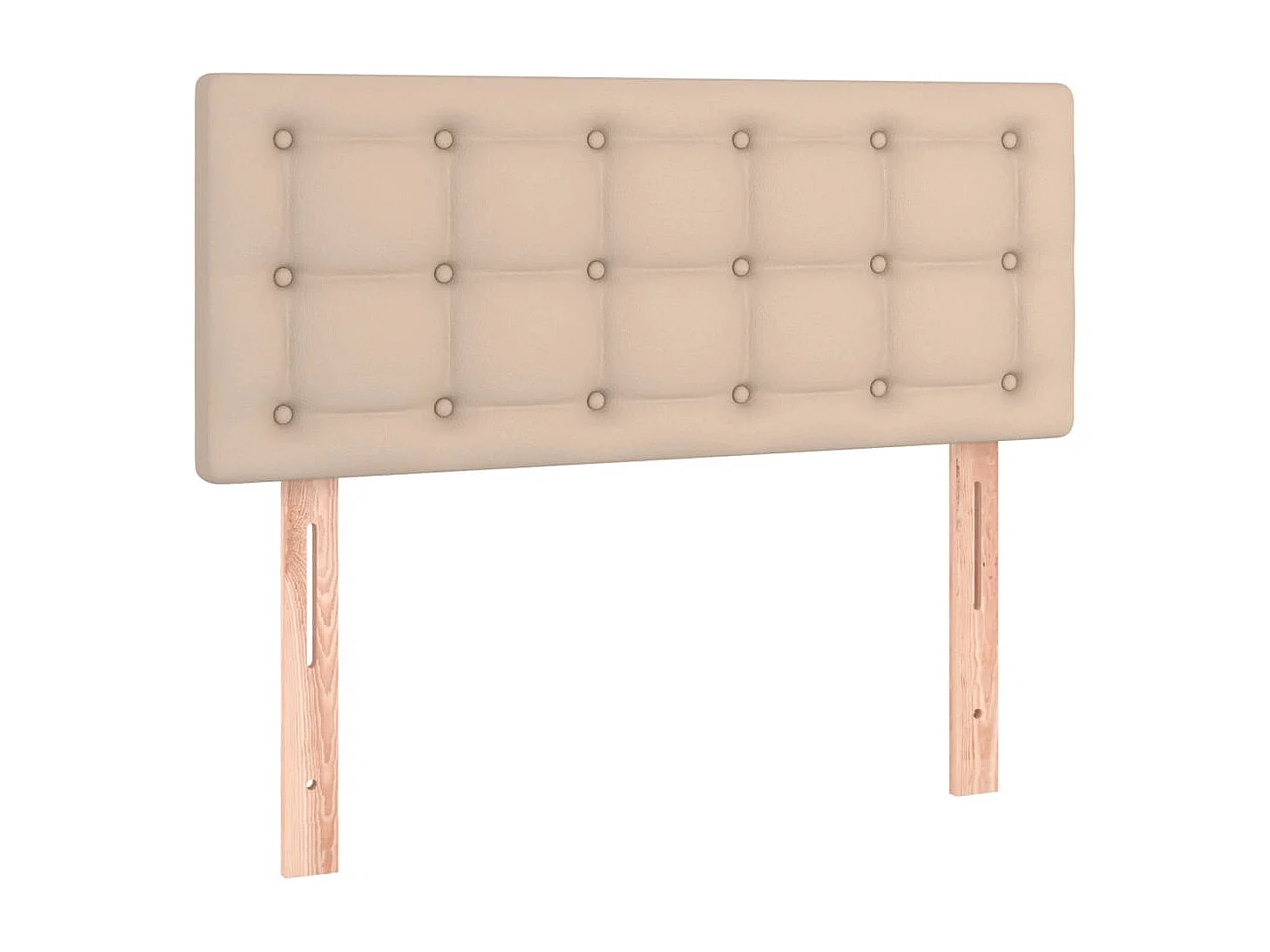 Hoofdbord LED 80x5x78/88 cm kunstleer cappuccinokleurig