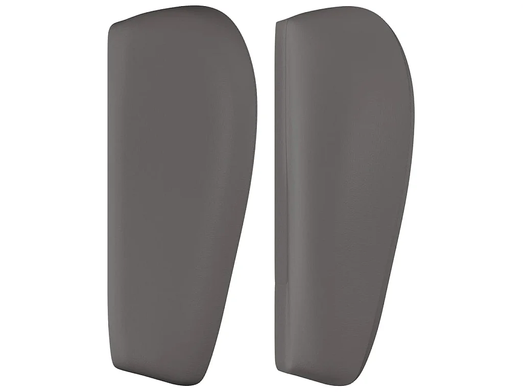 Testiera ad Orecchio Grigio 163x23x78/88 cm in Similpelle