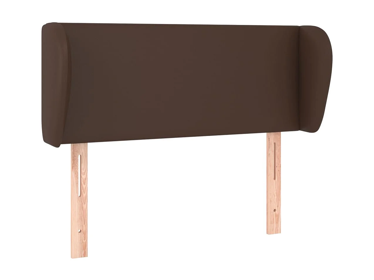 Tête de lit avec oreilles Marron 83x23x78/88 cm Similicuir