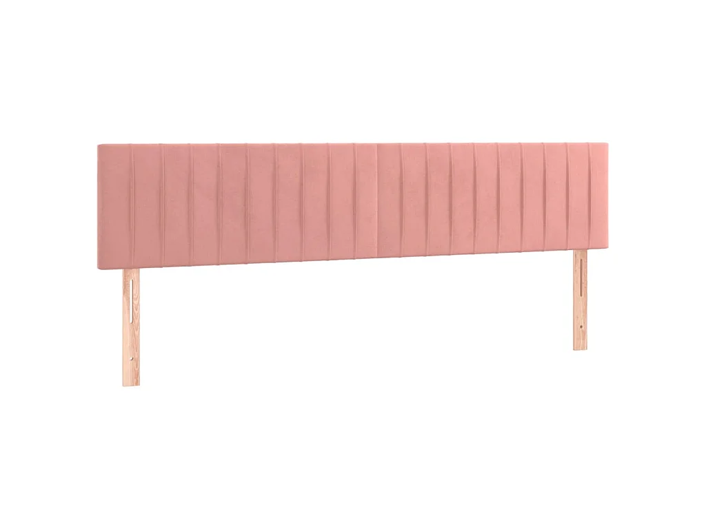 Hoofdbord LED 160x5x78/88 cm fluweel roze