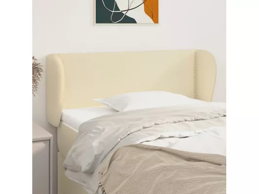 Kauf Unique Kopfteil mit Ohren Creme 103x23x78/88 cm Kunstleder