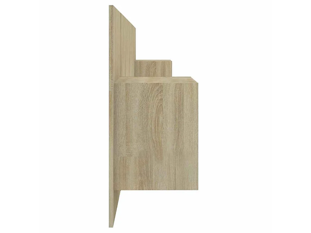 Testiera Letto con Armadietti Legno Multistrato Rovere Sonoma