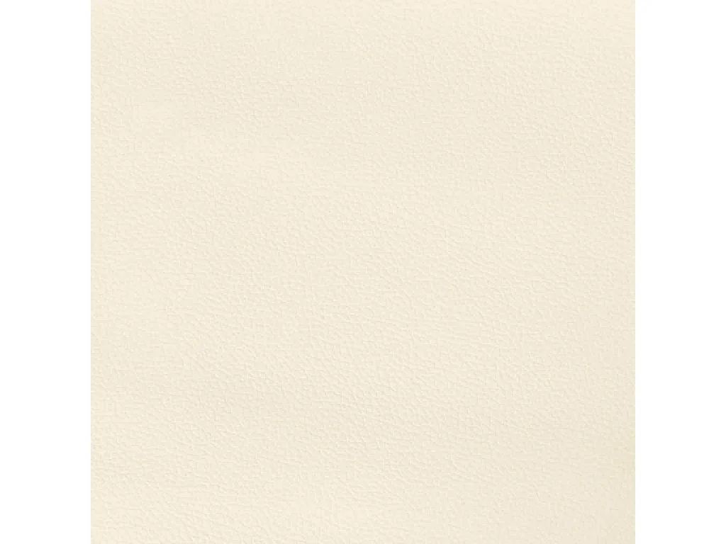Hoofdbord met randen 183x23x118/128 cm kunstleer crèmekleurig