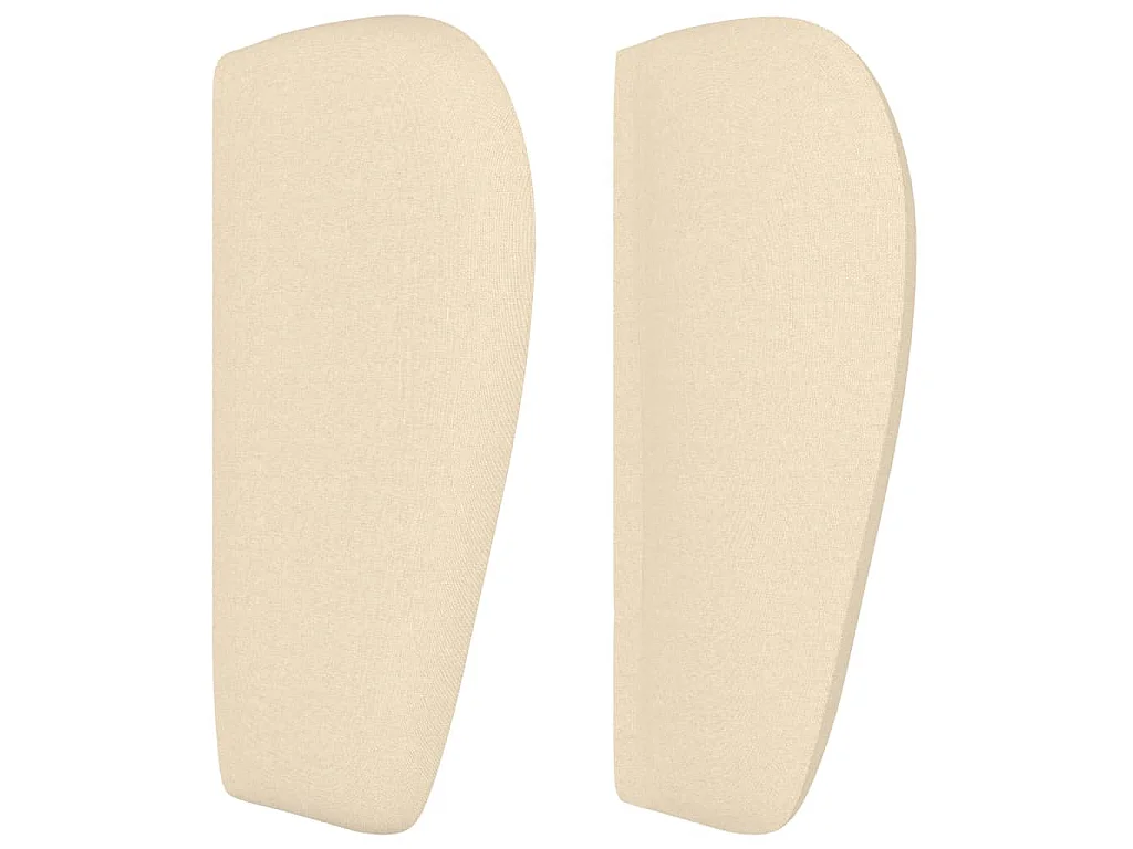 Tête de lit avec oreilles Crème 83x23x78/88 cm Tissu