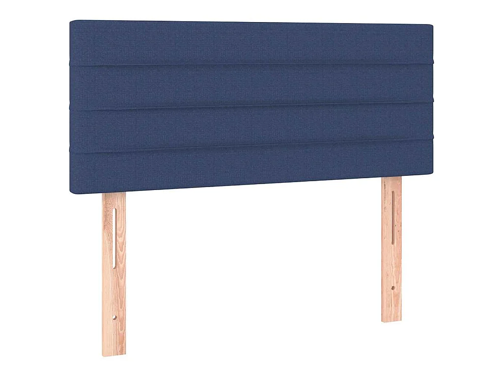 Tête de lit à LED Bleu 100x5x78/88 cm Tissu