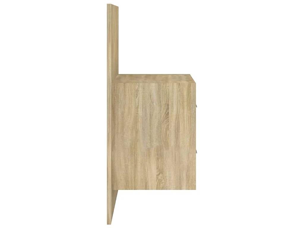 Hoofdbord met kastjes bewerkt hout sonoma eikenkleurig