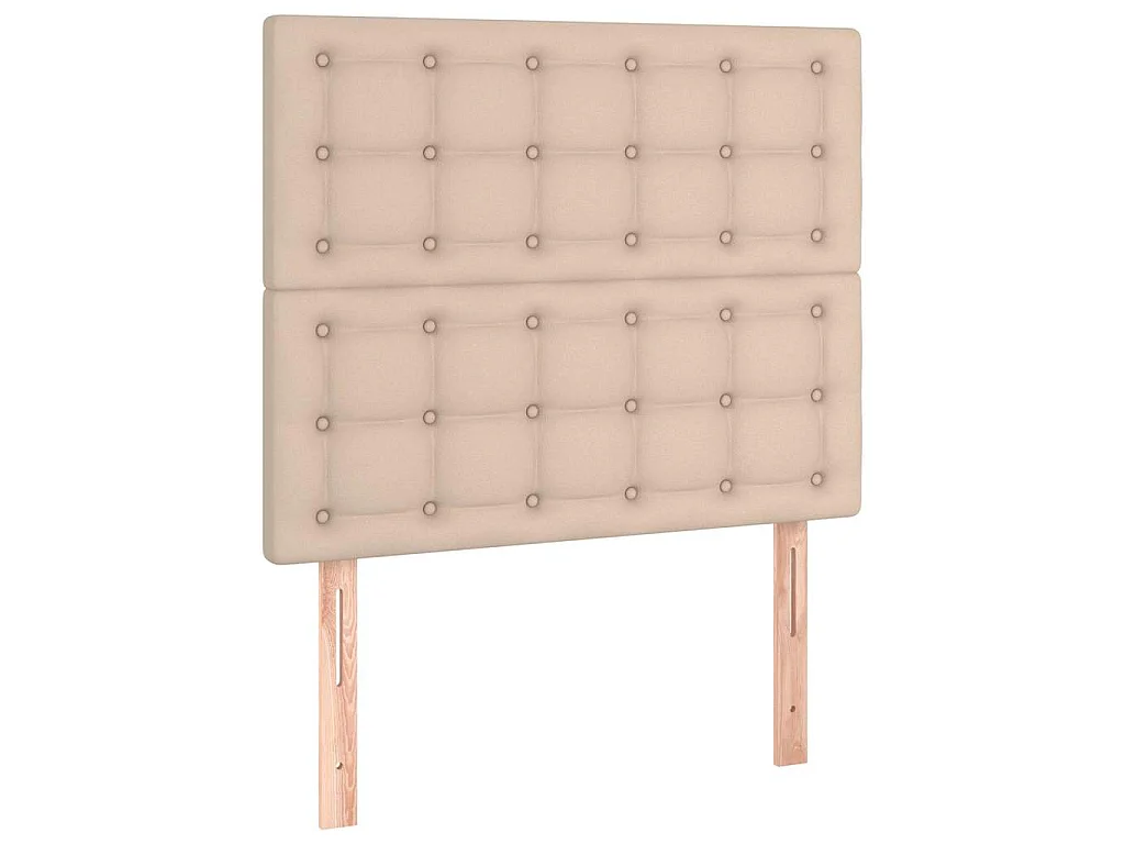Tête de lit à LED Cappuccino 100x5x118/128 cm Similicuir