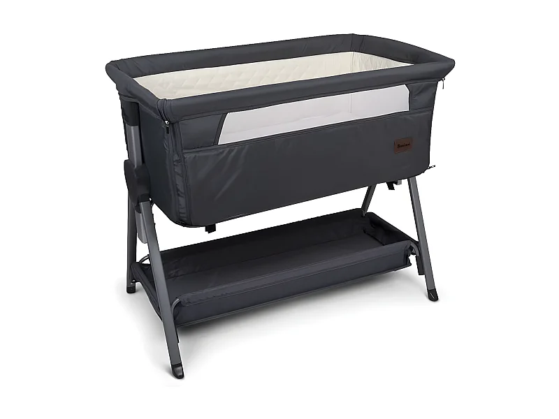 Baninni Cuna de colecho Elia 92x55x82 cm gris oscuro