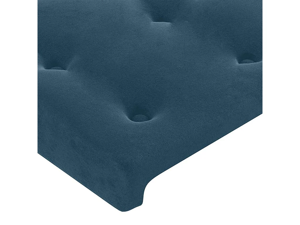 Têtes de lit Bleu foncé 200 x 5 x 78/88 cm Velours