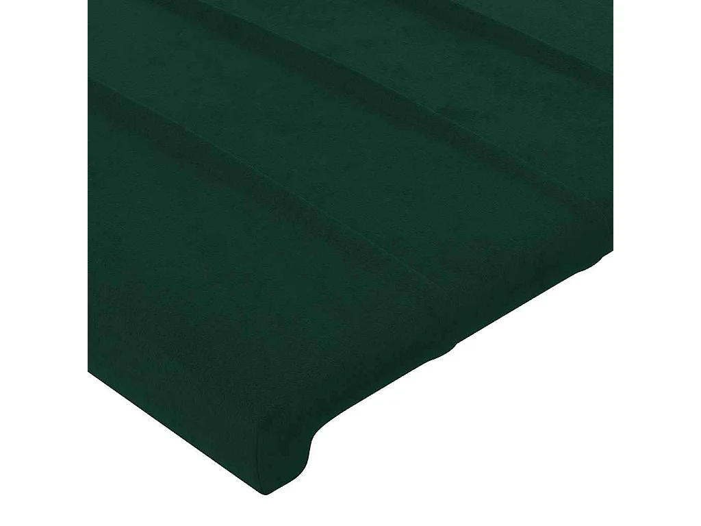 Cabeceros terciopelo verde oscuro 144x5x78/88 cm