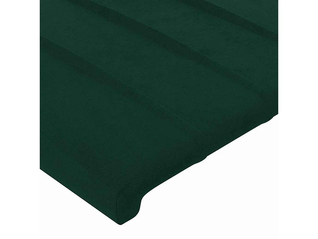 Testiera Verde Scuro 144x5x78/88 cm in Velluto