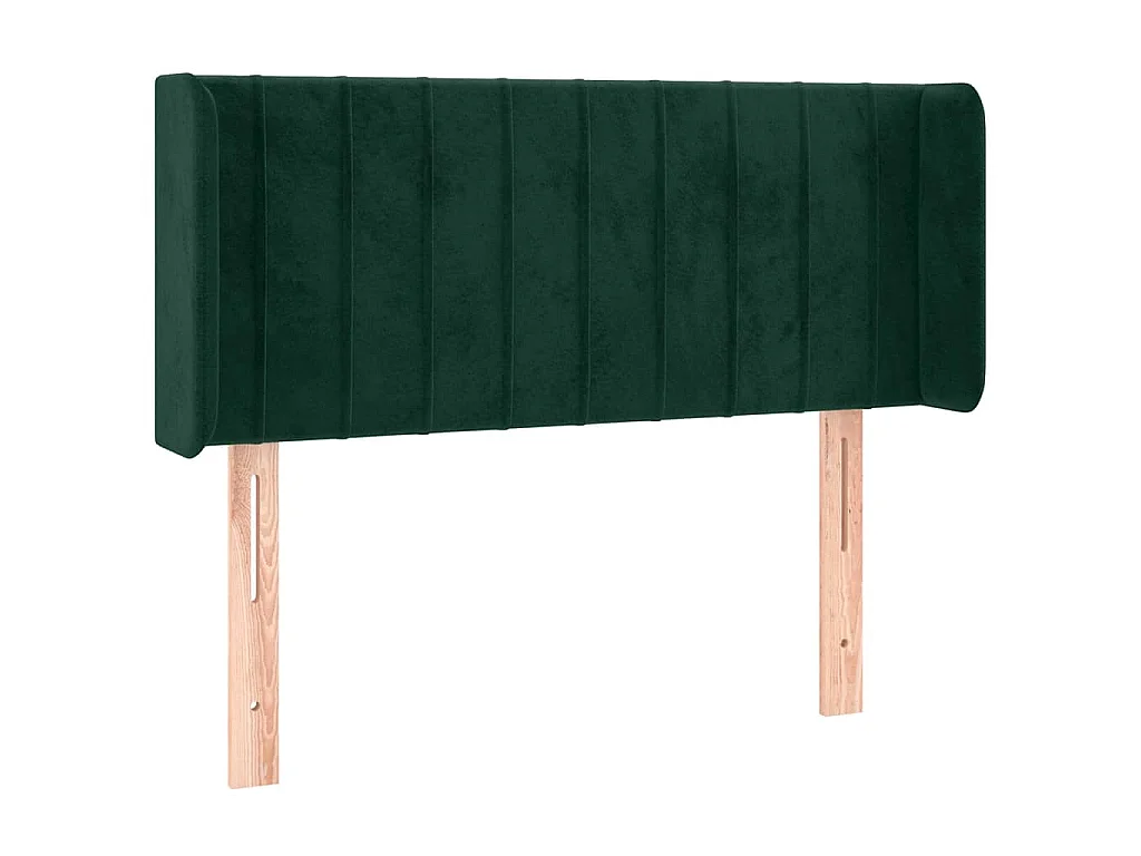 Tête de lit à LED Vert foncé 103x16x78/88 cm Velours