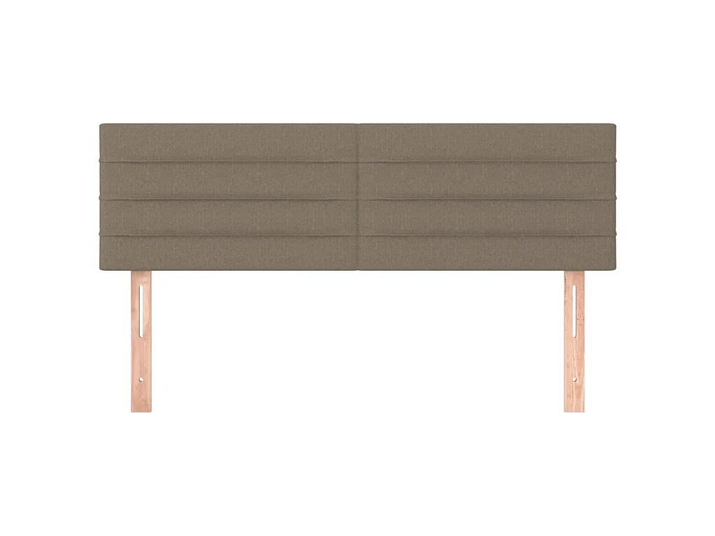 Kopfteile Taupe 144x5x78/88 cm Stoff