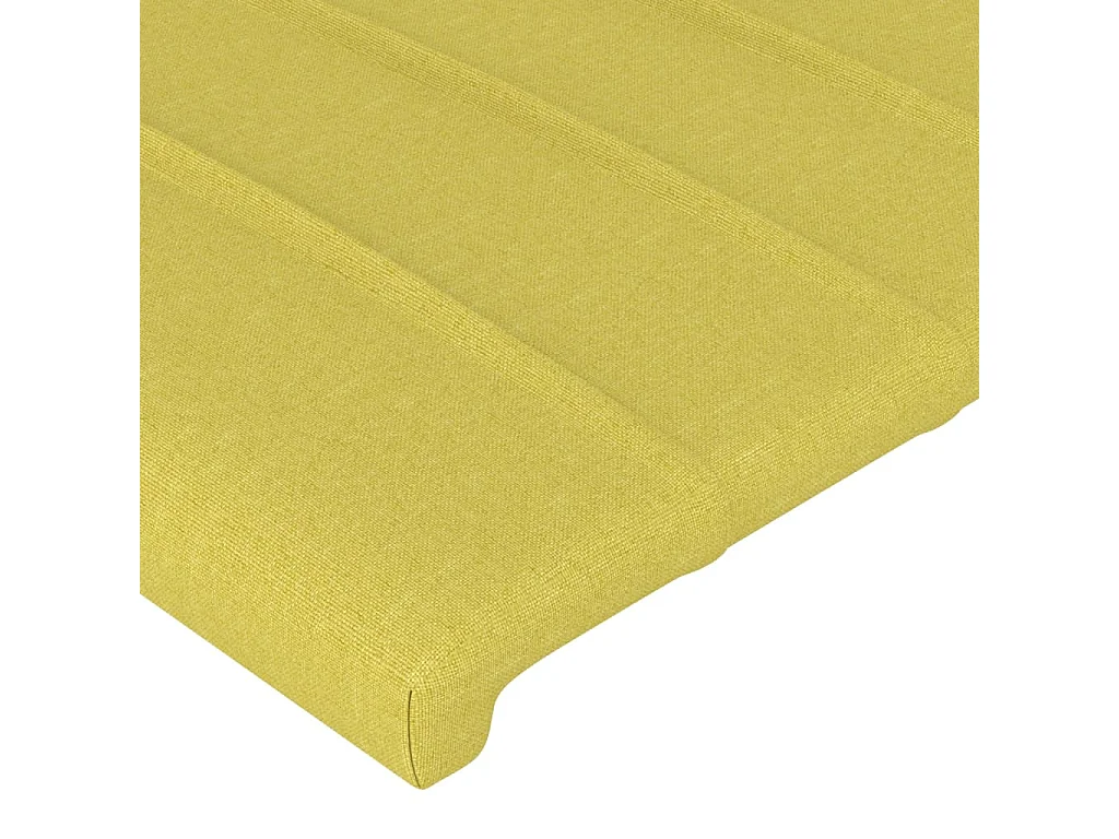 LED Kopfteil Grün 100x5x78/88 cm Stoff