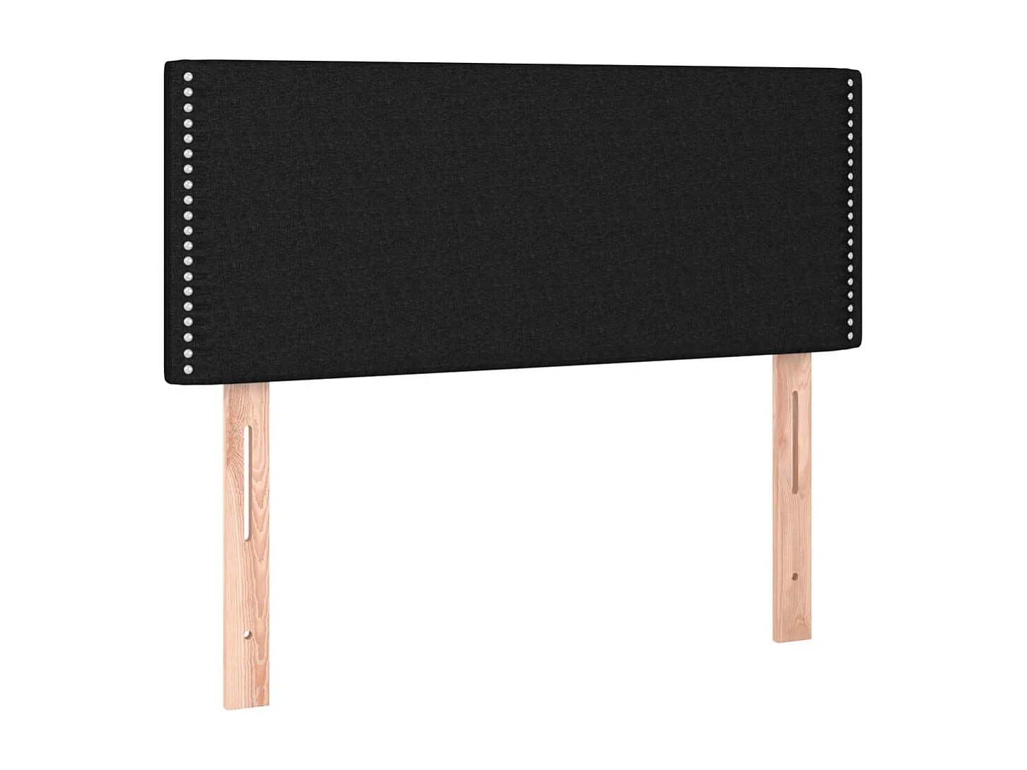 Tête de lit à LED Noir 80x5x78/88 cm Tissu