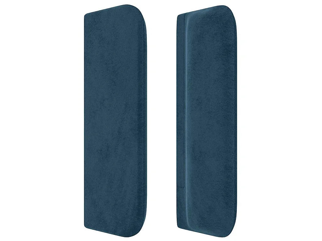 Testiera ad Orecchio Blu Scuro 93x16x78/88 cm in Velluto