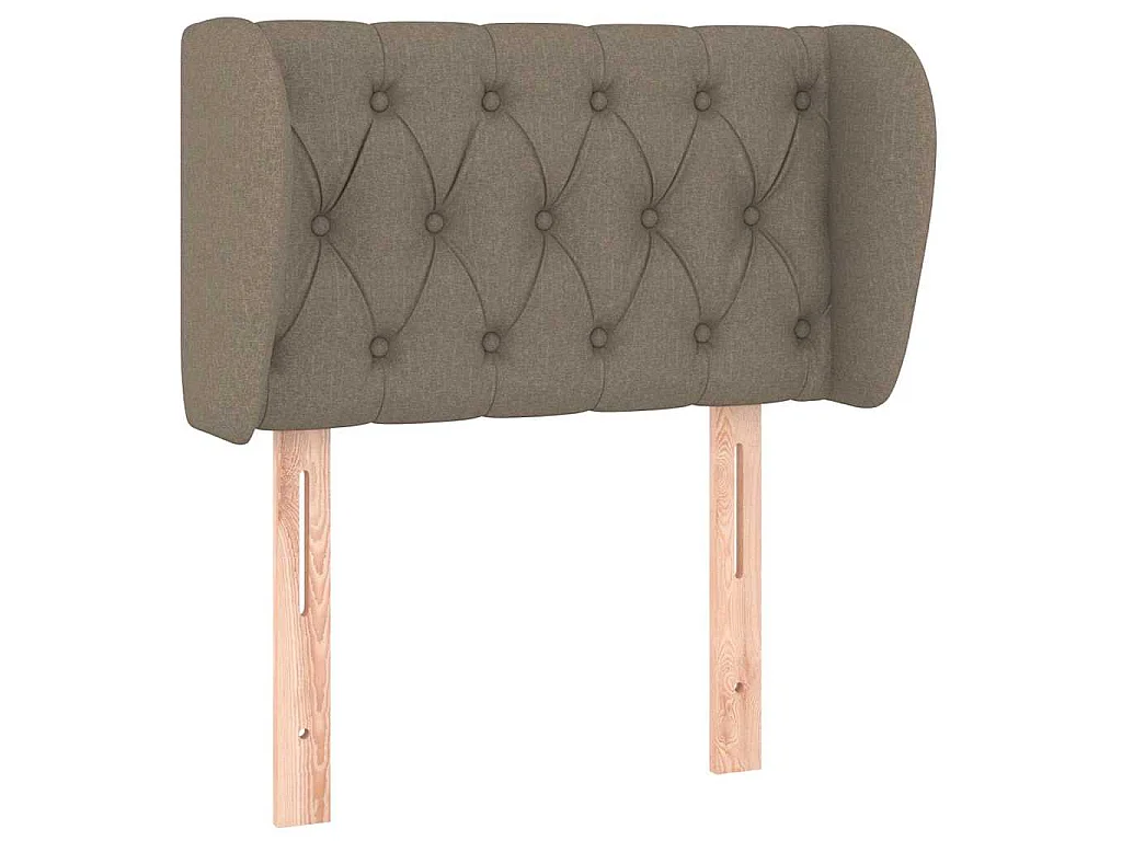 Testiera ad Orecchio Tortora 83 x 23 x 78/88 cm in Tessuto
