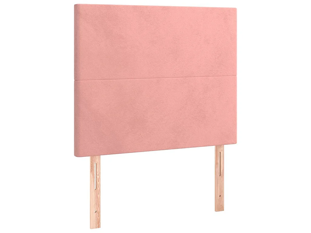 Tête de lit Rose 80x5x118/128 cm Velours
