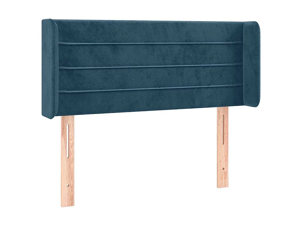 Tête de lit à LED Bleu foncé 93x16x78/88 cm Velours