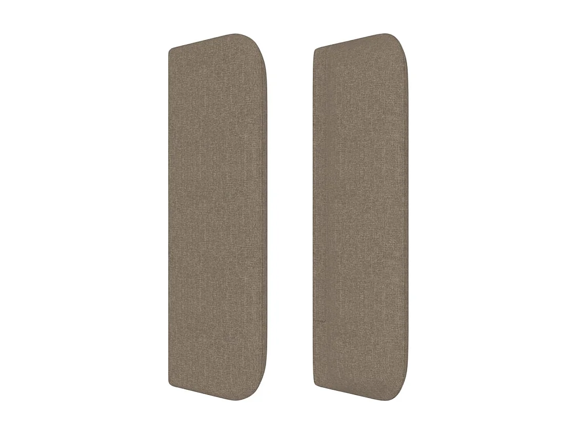 Tête de lit avec oreilles Taupe 183x16x78/88 cm Tissu