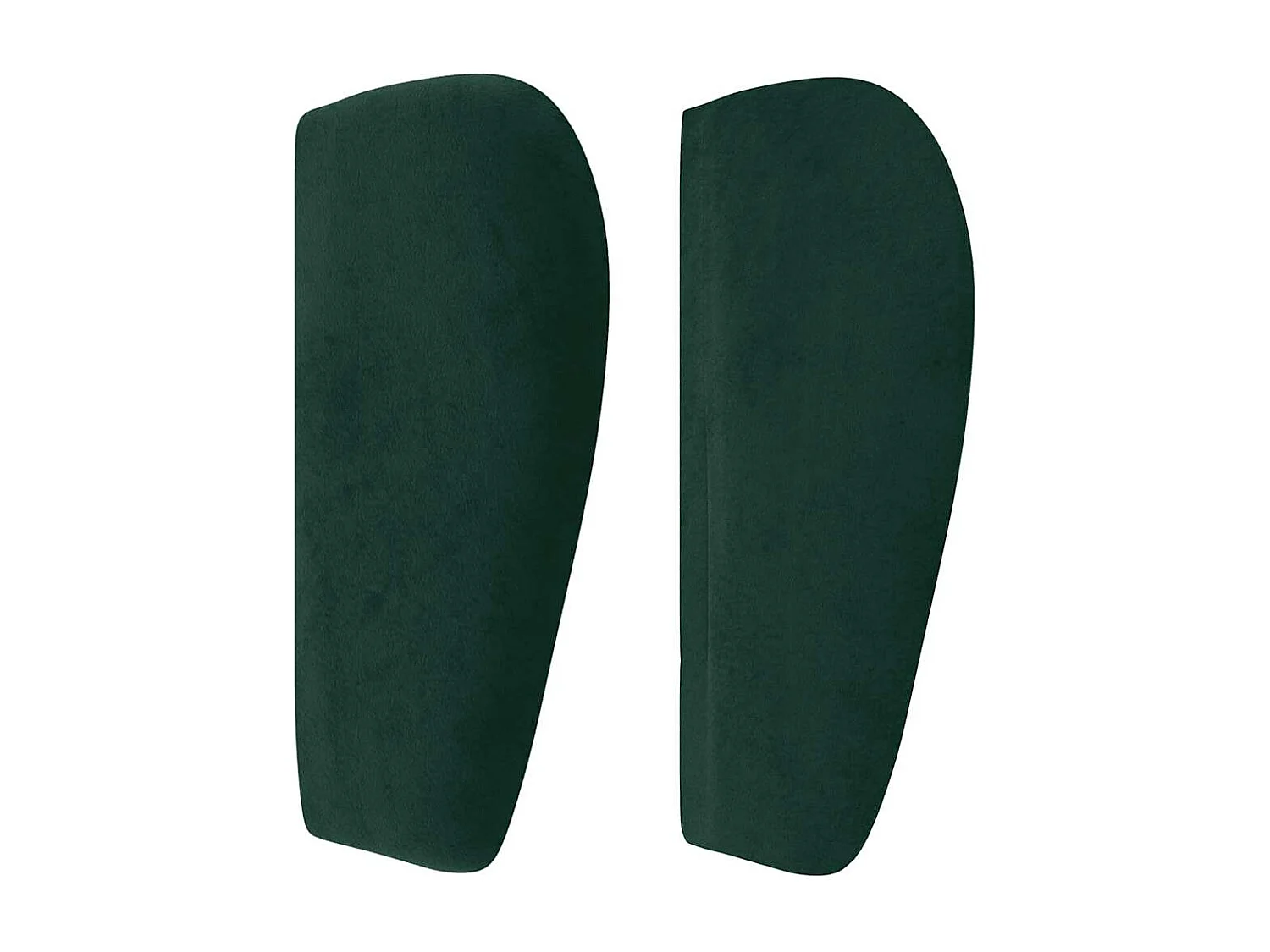 Tête de lit avec oreilles Vert foncé 93x23x78/88 cm Velours