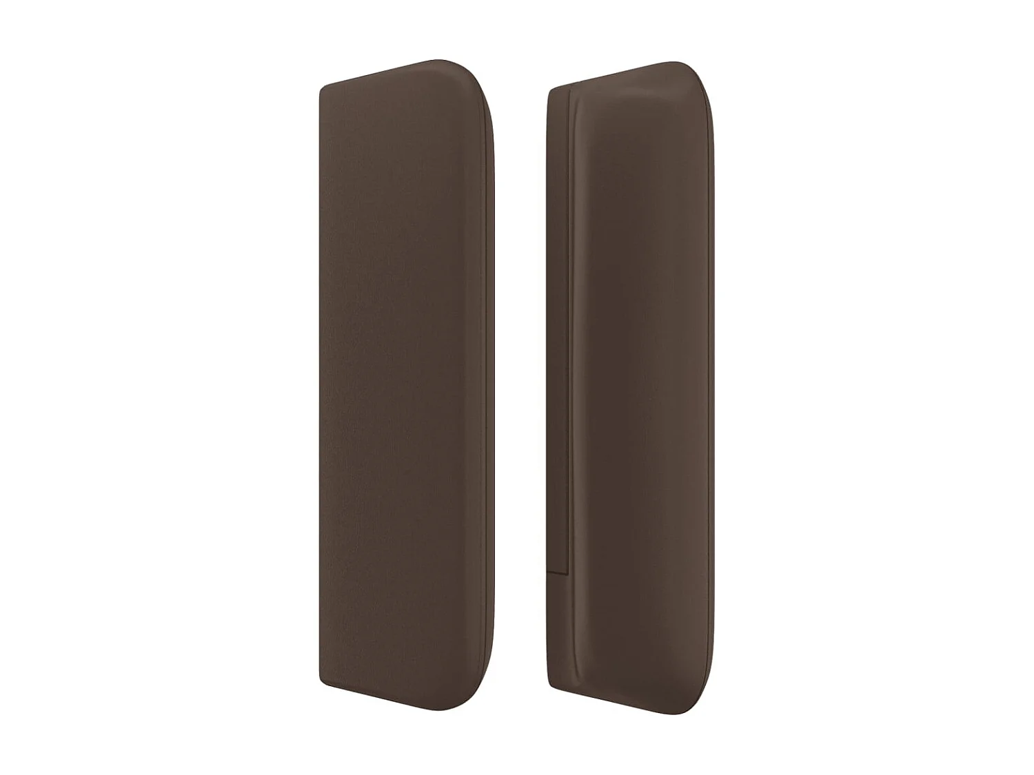 Tête de lit avec oreilles Marron 183x16x78/88 cm Similicuir