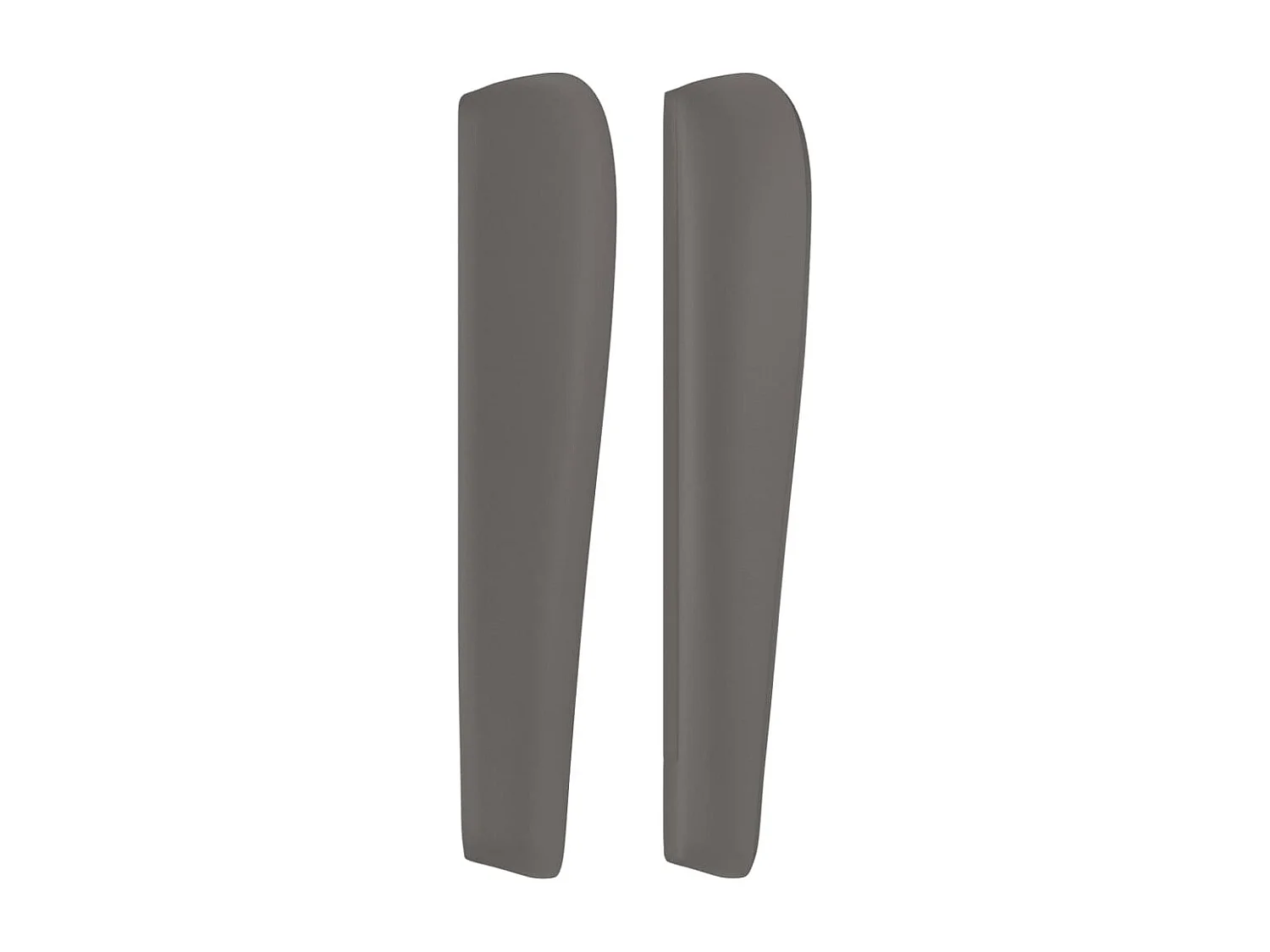 Tête de lit avec oreilles Gris 83x23x118/128 cm Similicuir